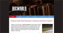 Desktop Screenshot of bigworldsound.com